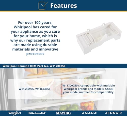 Whirlpool W11700250 Genuine OEM Refrigerator Ice