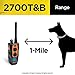 Dogtra 2700T&B Remote Training and Beeper Collar – 1 Mile Range, Fully Waterproof, Rechargeable, Shock, Vibration – Includes PetsTEK Dog Training Clickerthumb 4