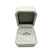 Maikun Womens Platinum-Plated-Cupronickel Classic 6 Prong Sparkling Cubic-Zirconia Solitaire Ring