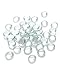 Dashington Flat Clear Marbles, Pebbles (2.5 Pound Bag) for Vase Filler, Table Scatter, Aquarium Decor, Gravel Accents 250-300 Marbles Per Bag