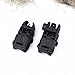 CRUSHUNT Tactical Folding Front Rear Set Flip Up Backup Sights BUIS Polymer Sights Windage Adjustment for 1913 Picatinny Rail Black