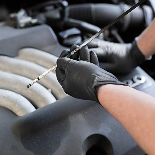 image for GLOVEWORKS Industrial Black Nitrile Gloves - 5 mil, Latex Free, Powder