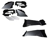 DV8 Offroad DV8 INFEND-01FB/INFEND-01RB Pair of Black Powdercoated Front and Rear Inner Fender Aprons for Jeep Wrangler JK