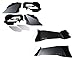 DV8 Offroad DV8 INFEND-01FB/INFEND-01RB Pair of Black Powdercoated Front & Rear Inner Fender Aprons for Jeep Wrangler JK