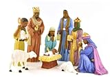 9 Piece Nativity Set: African American
