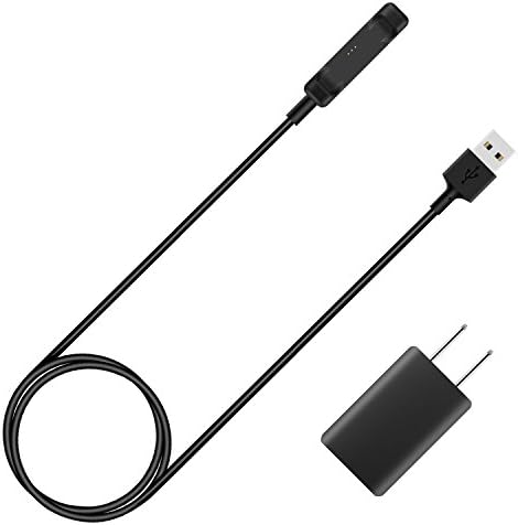 Fitbit Flex 2 Charger ,Fitbit Flex 2 USB Charging Cable with Wall Charger Plug by VANFIT, Extra Long 3.3ft(1M) Replacement Charger Cord for Fitbit Flex 2 Smart Bracelet (black)