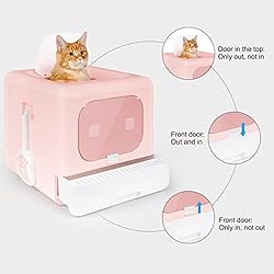 MARSDOCK Cat Litter Box, Fully Enclosed, Odor