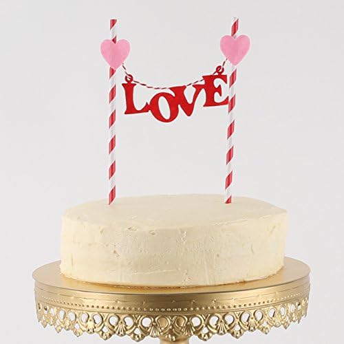 Fun &amp; Decorative Romantic Cake Toppers for Celebrations from Weddings to Showers Anniversaries Birthday Parties and Valentine's Day