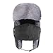 Prooral Unisex Winter Trooper Trapper Hat Hunting Hat Ushanka Ear Flap Chin Strap and Windproof Mask Nylon Russian Style Winter Ear Flap Hat for Men Women (Black.Blue) …