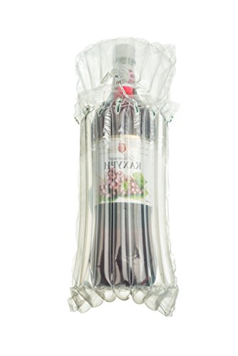 Bottle Bubble Wrap 20 PACK | Wine Wrap Protector | Wrap Sleeves Cushioning Bubble Pack | Glass Travel Airline Transport Bags | Air filled Column Sleeve | Best to protect bottle | Hight quality - Thumbnail 2