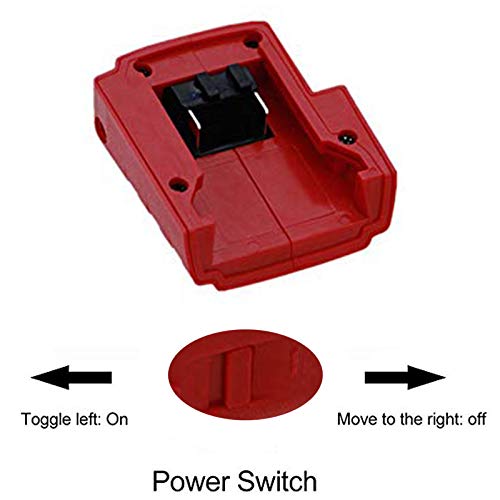 XBERSTAR USB Ports Battery Charger Adapter Adaptor for Milwaukee 4924