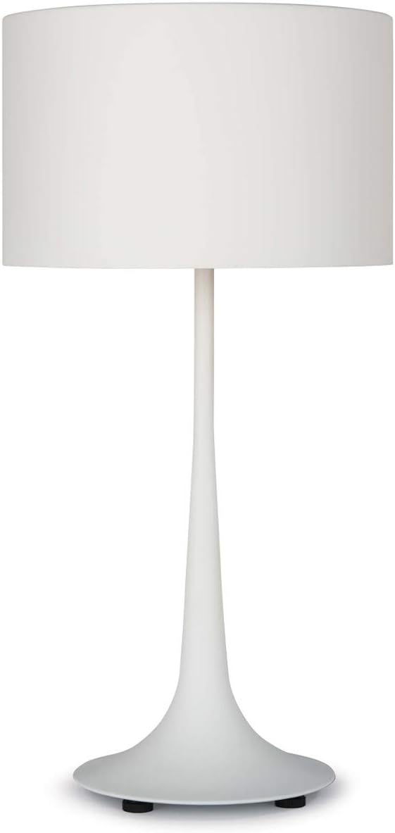 Amazon Com Regina Andrew White Trilogy Decorative Table Lamp Standing 30 5 Inches Tall With Single 150 Watt Max Socket And Metal Shade For A Living Room Bedroom Or Entryway Camera Photo