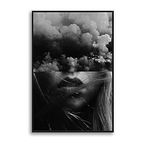 Framed Canvas Home Artwork Decoration Portrait Canvas Wall Art for Living Room, Bedroom - 16x24 inches