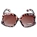 Xinhuaya Women Oversized Sunglasses Square Frame Bent Leg Shades Eyeglasses Goggles
