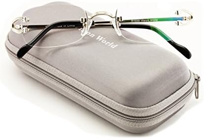 V.W.E Rectangular Rimless Fashion Reading Glasses With Anti-reflective AR Coating