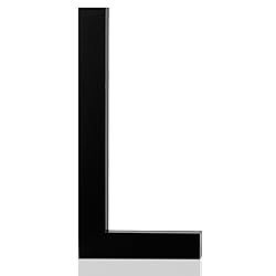 4 Inch Acrylic Frosted Matte Black Letter
