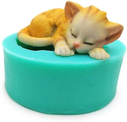 3D Kittens Silicone Fondant Cake molds Lovely cat Chocolate sugarcraft Mould for Cupcake Decorating Animal Baking Tools Kitchen