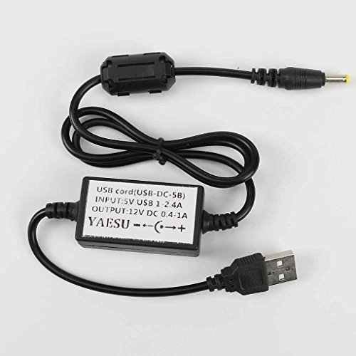 EgalBest Black USB Intercom Charging Cables Chargers for Yaesu VX-8R VX-8DR VX-8GR FT1DR FT2DR FT1XDR FT-817 VX-5R Radios