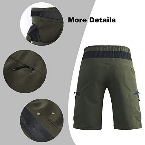 image for Ally Padded Mountain Bike Shorts, Water Repellent Mens Cycling MTB Sho