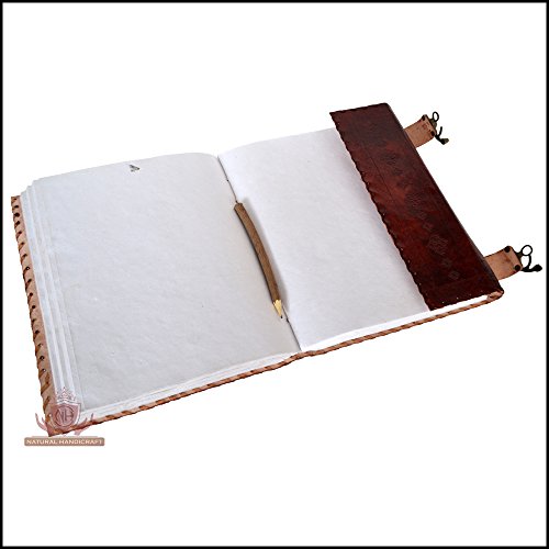 3 Leather+Medieval+Embossed+Handmade+Notebook