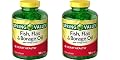 Spring Valley - Fish, Flaxseed, Borage Oil, Omega 3, 6, 9, 120 Softgels - Pack of Two