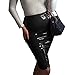 SJWIN Women's Sexy Shiny Wet Look Faux Leather Bodycon Knee-Length Metallic Pencil Skirts