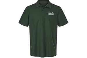 CAMPUS LAB Official NCAA Men's 100% Cotton Knit Polo Short Sleeve Shirt Primary Mark Collection