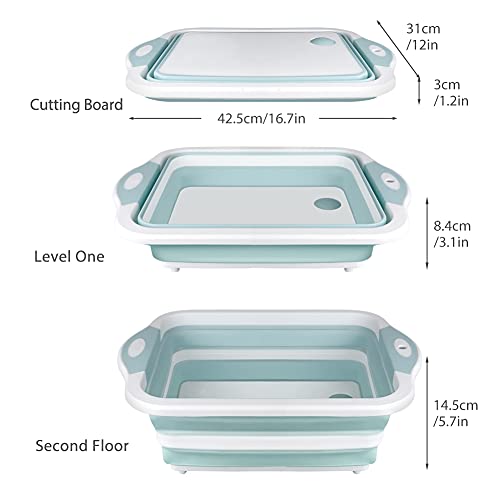 Collapsible Cutting Board, HI NINGER Foldable Chopping Board
