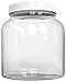 KombuJars ½ Half Gallon GLASS Jars 64 oz Airtight Lined Seal Plastic Lid Cap, Wide Mouth Jar, Brewing Fermenting Kombucha, Storage Bottles Kefir Canning, Clear, Multi-use Mason (6)