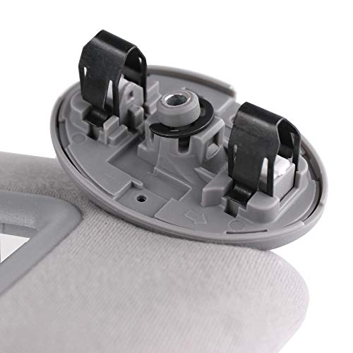 UNIGT Passenger Sun Visor for 2007 2008 2009 2010 2011 Toyota Camry/Hybrid Right Side Sunvisor Replacement, 74310-06750-B0 (Gray/No Sunroof)