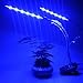Grow Light for houseplants, Timing Automatic Work and Dimming, MUIZLUX Red and Blue Spectrum Dual Head Gooseneck Growing Strip lamp for Indoor Succulent Ochids Hydroponics