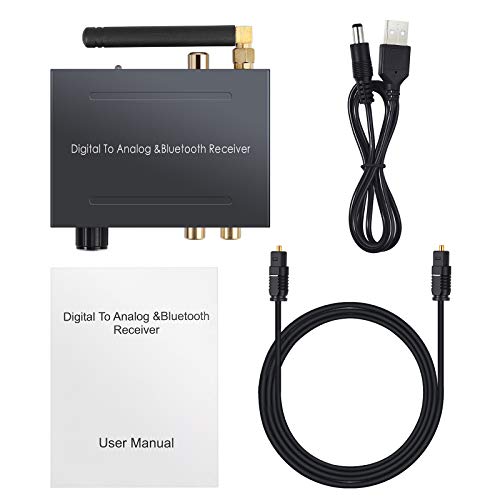 CAMWAY 192kHz Digital to Analog Audio Converter with Bluetooth 5.0