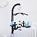 Nautica Kids Set Sail Nautical/Anchor Crib Nursery Musical Mobile, Navy, Aqua, White