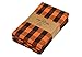 Urban Villa Kitchen Towels, Halloween Special Premium Quality, 100% Cotton Dish Towels,Mitered Corners,Ultra Soft (Size: 20X30 Inch),Orange/Black,Highly Absorbent Bar Towels & Tea Towels - (Set of 6)