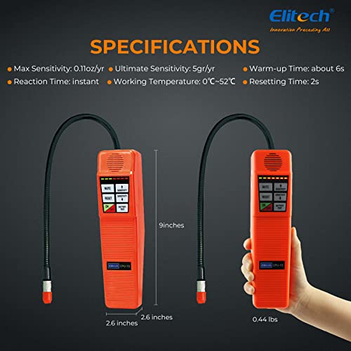Elitech CPU1G HVAC Leak Detector Halogen Gas Tester HVAC Refrigerant