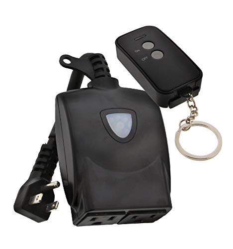 WESTEK Outdoor Remote Control Outlet Switch Kit with Wireless Receiver (RFK326LC)