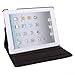 SingPad 360 Degree Rotating Stand Smart Cover PU Leather Case Apple New iPad 4 & 3 (3rd and 4th Generation with Retina Display) / IPad 2- Wake/Sleep Function (Black)