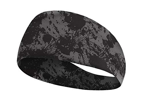 Stretchy Sport Headband, Athletic Workout Sweatband Hair Band Head Strap Scarf Wrap Bandana for Running Fitness Yoga Cycling GYM Basketball Under Helmet Liner Sports Headwear, Quickly Dry, Ultra Slim