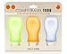 COMFY TRAVEL Silicone Bottles, Leak Proof, Squeezable, Easy to Clean Travel Tubes, 3 oz, Set of 3
