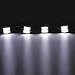 Partsam 8Pods Truck Bed LED Lighting Strip Kit White 6-5050-SMD 48LED Tail Running Board Rear Work Box LED Light for Truck Pickup Cargo Trailer RVs