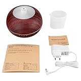 TONERONE Essential Oil Diffuser 400ml Wood Grain Cool Mist Aromatherapy Humidifier Ultrasonic Aroma Humidifier for Office, Baby Room, Bedroom, Conference room, fitness room (Black)