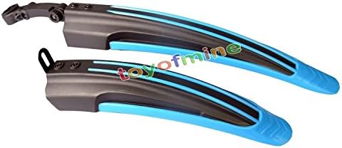 Bicycle Cycling Road Front Rear Mud Guard Mudguard Set Mountain Bike Tire Fender -Blue