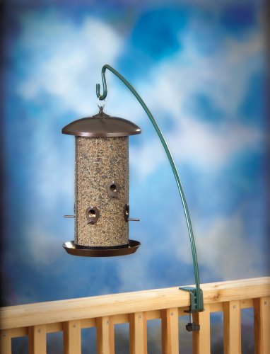 Stokes Select Bird Feeder, Giant Combo Outdoor Bird Feeder, 2 Seed Compartments, Large Seed Capacity, 8 lb, Copper Finish