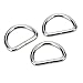 COTOWIN Non Welded Metal D Rings,Pack of 20 (Silver, 1