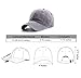 Unisex Vintage Washed Distressed Baseball Cap Twill Adjustable Dad Hat,J-grey,One Size
