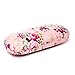 EZESO ESSENTIAL SKINCARE Glasses Case Hard Shell Eyeglass Case for Women Fabrics Floral Retro Spectacle Case Box Portable