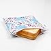 Bumkins Disney Reusable Sandwich and Snack Bags, for Kids School Lunch and for Adults Portion, Washable Fabric, Waterproof Cloth Zip Bag, Travel Pouch, Food-Safe, Large, Princess