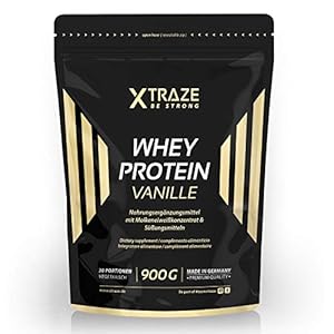 Whey Protein Powder voor Protein Shakes, 900 g Protein + Isolate met BCAA, Pure, Natuurlijk Supplement zonder Additieven…