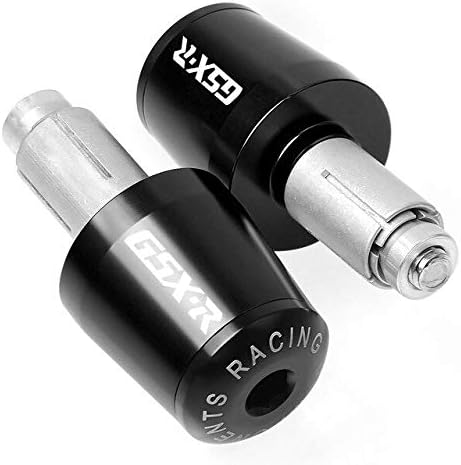 FIOLTY For Suzuki GSXR GSX-R 600 750 1000 1300 K1 K3 K4 K5 K6 K7 K8 K9 Handlebar Balanced Plug Slider Handle Bar Ends Cap : black