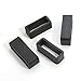 2x size 24mm black rubber silicone leather rubber replacement watch band strap loops keeper hoop buckle ratainer resin Men Women